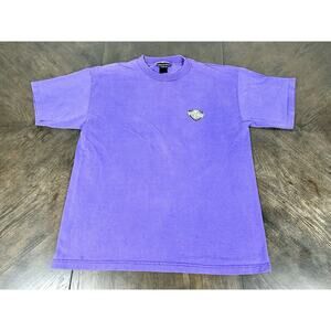 Vtg 1990s Morro Bay Beach Volleyball Sport T-Shirt Men's L Purple Tee Graphic